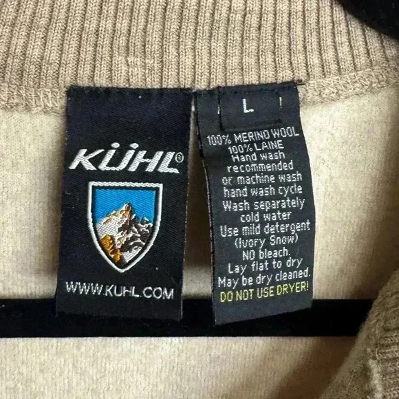 KUHL merino wool zip up jacket fits like a size SMALL - Picture 5 of 6